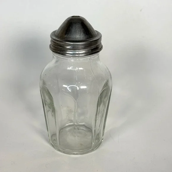 Chicago Glass Vintage Single Hole Sugar/Powder Creamer Shaker Aluminum Lid - Picture 1 of 6